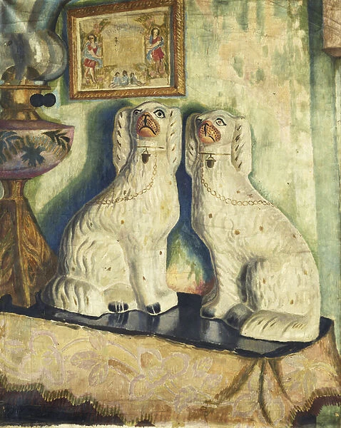 Staffordshire Dogs, c. 1928 (oil on canvas)