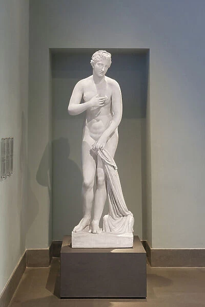 Statue of Aphrodite with the signature of Menophantos, first century BC, national museum of Rome (museo nazionale romano), Rome, Italy