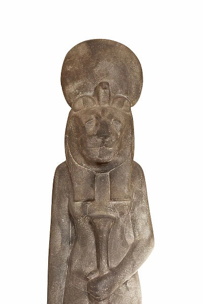 Statue of the goddess Sekhmet, enthroned, from the temple of Mut at Karnak (sculpture)