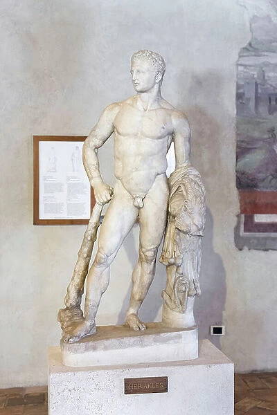 Statue of Heracles, Ludovisi collection, National Roman Museum, Palazzo Altemps, Rome, Italy