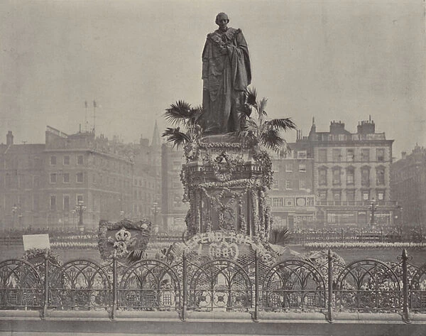 The Statue of Lord Beaconsfield (b  /  w photo)