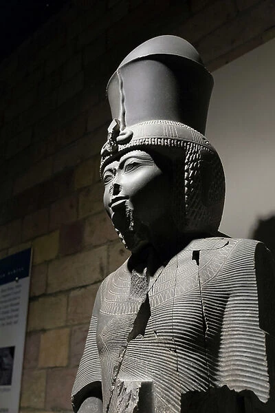 Statue of Ramses III, 20th dynasty, from Karnak (greywacke)