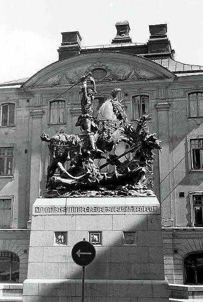 Statue of St. George, reconstruction after Bernt Notke, 1969