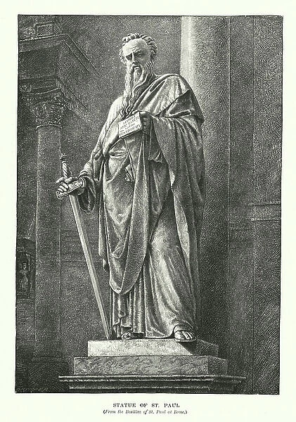 Statue of St Paul (engraving)