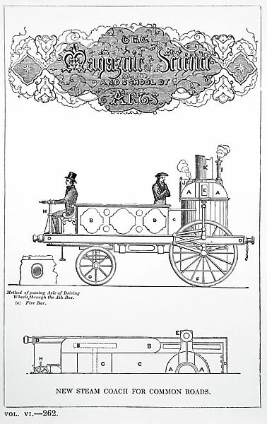 Steam road locomotive with boiler, by David Napier