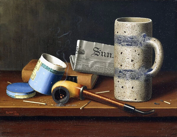 Still-life with Blue Tobacco Box, 1878 (oil on canvas)
