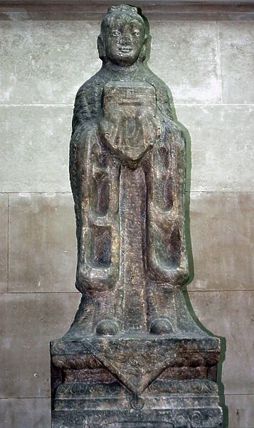 Stone guardian sculpture from North-eastern China. 17th Century, (sculpture from the late Ming or Qing Dynasty)