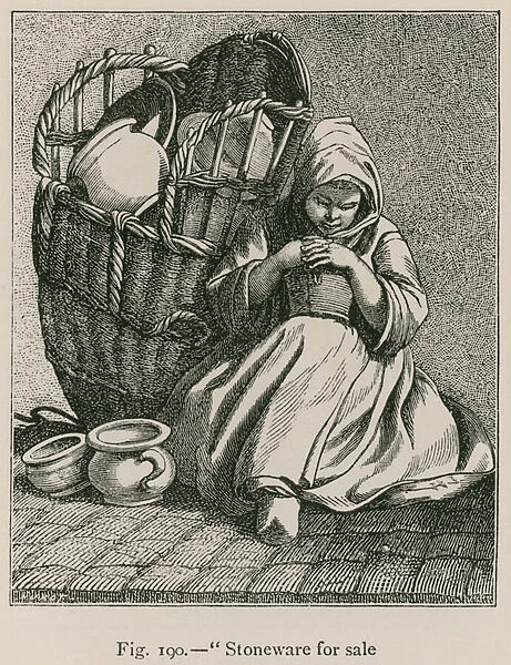 'Stoneware for Sale'(engraving)