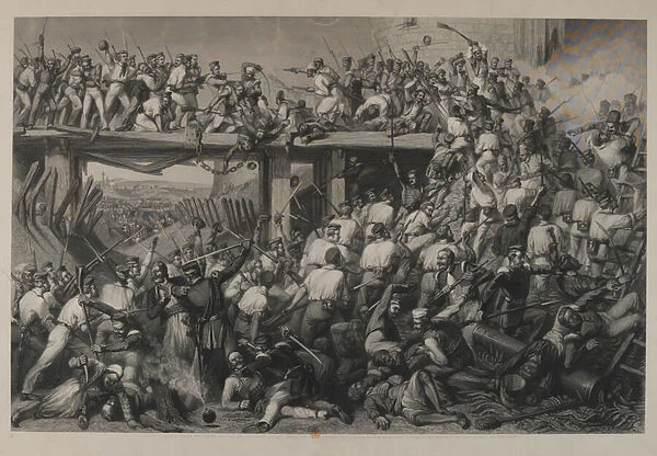 Storming of Delhi, engraved by T. H. Sherratt, published by the London Printing