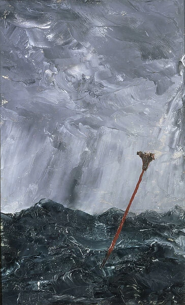 Stormy Sea Broom Buoy, 1892 (oil on paper)