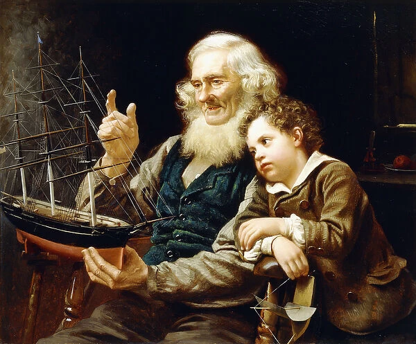 A Story of the Sea, 1883 (oil on canvas)