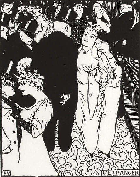 The Stranger, 1894 (woodcut)