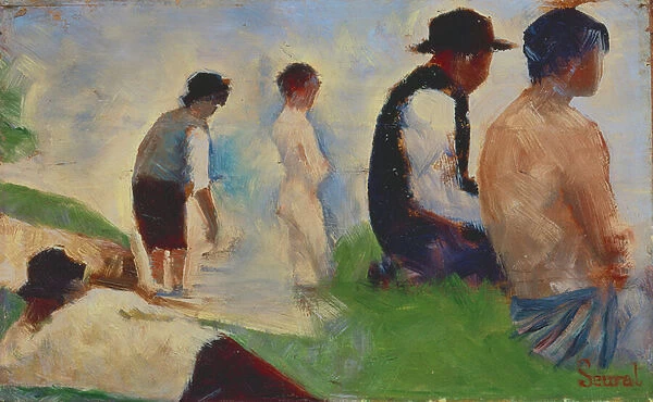 Study for Bathers at Asnieres, 1883-4 (see also 2136)