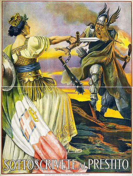 Subscribe to the Loan, 1917 (colour litho)