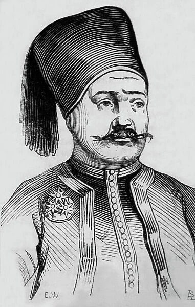 Suleiman Pasha, French officer who became head of the Egyptian army, engraving