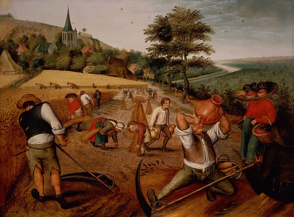 Summer. BAL31945 Summer by Brueghel, Pieter the Younger 