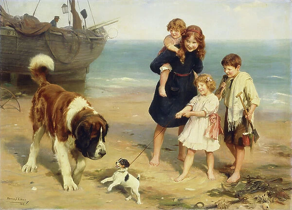 Summer Fun, 1915 (oil on canvas)