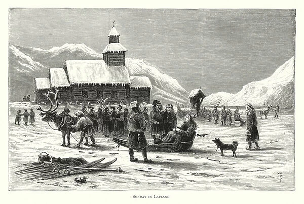 Sunday in Lapland (engraving)