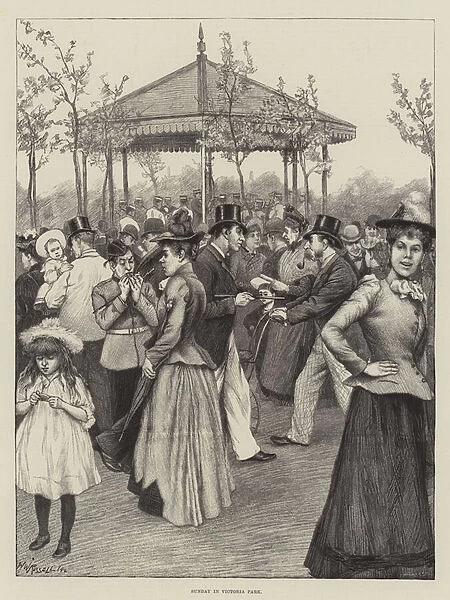 Sunday in Victoria Park (litho)