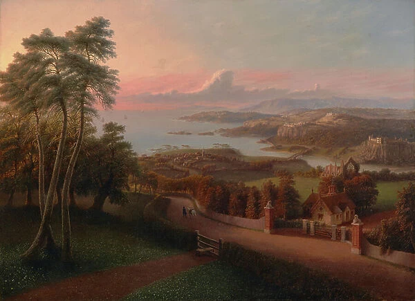 Sunset in a Rural Landscape 1846 (Oil on canvas)