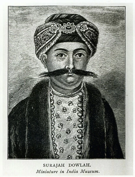 Surajah Dowlah, Nawab of Bengal (litho)