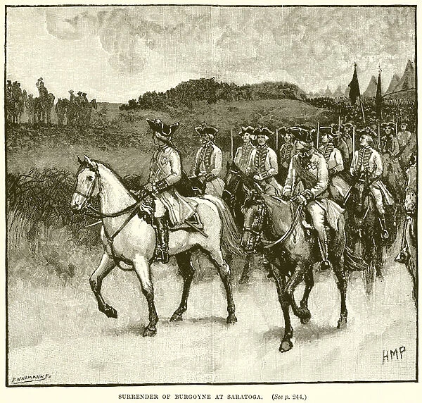 Surrender of Burgoyne at Saratoga (engraving)