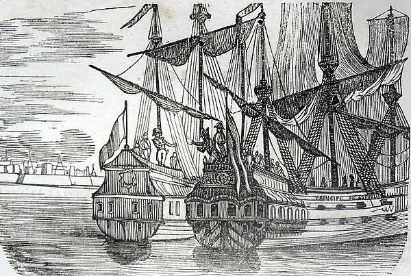 The surrender of the French fleet anchored in Cadiz