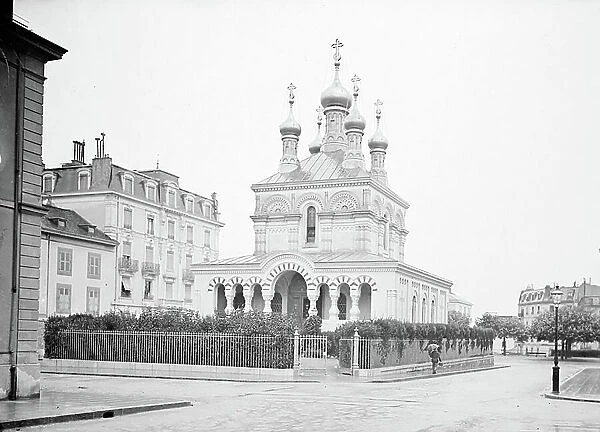 Switzerland, Canton of Geneve, Geneve: white water district, Russian Orthodox Church, 1900