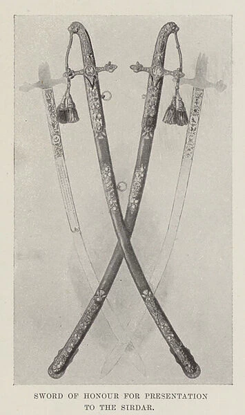 Sword of Honour for Presentation to the Sirdar (litho)