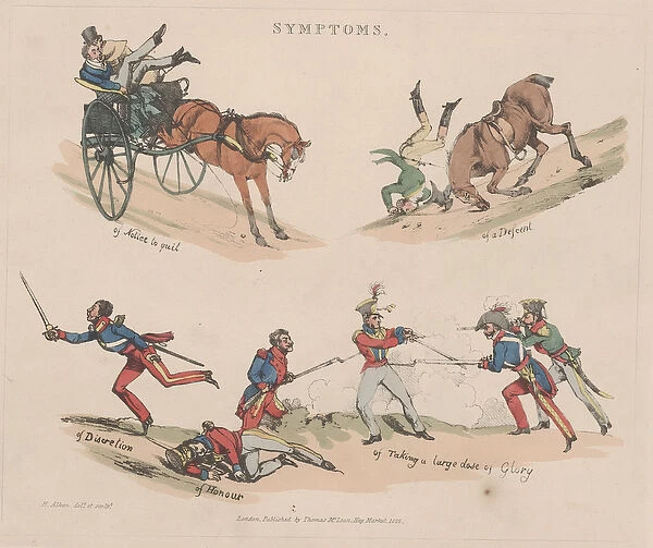 Symptoms, 1822 (soft-ground etching, hand-colored)
