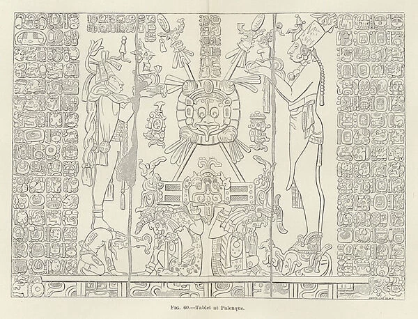 Tablet at Palenque (engraving)