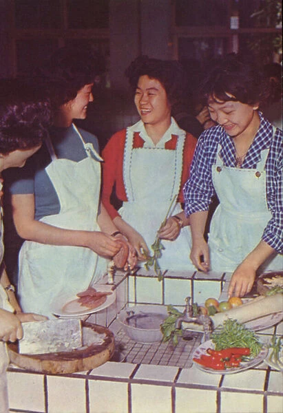 Taiwan: Learning Chinese cuisine, 1963 (photo)
