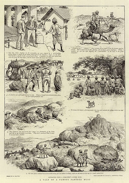 A Tale of a Famous Panther Hunt (engraving)
