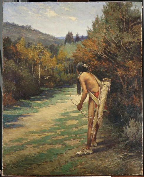 Taos Hunter (oil on canvas)