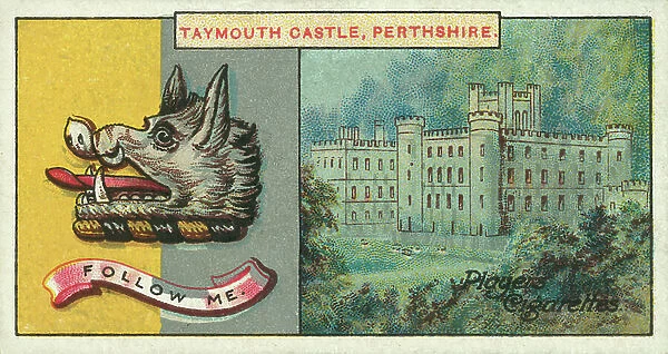 Taymouth Castle, Perthshire, Follow Me, The Marquess Of Breadalbane (colour litho)