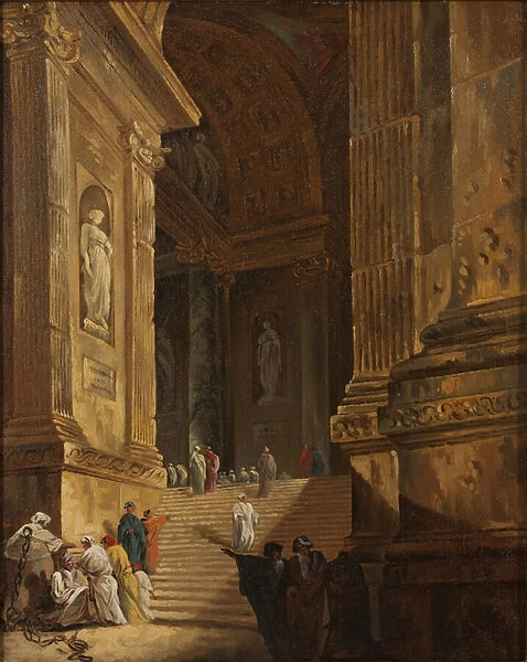 A Temple Staircase, c. 1783 (oil on canvas)