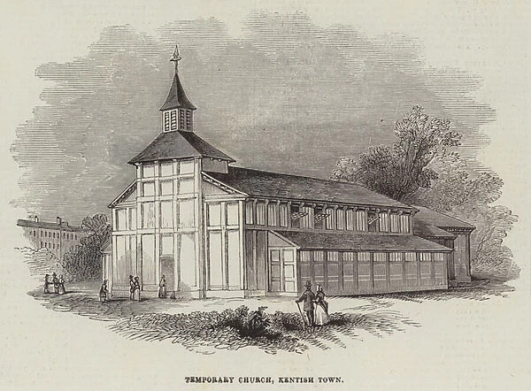Temporary Church, Kentish Town (engraving)