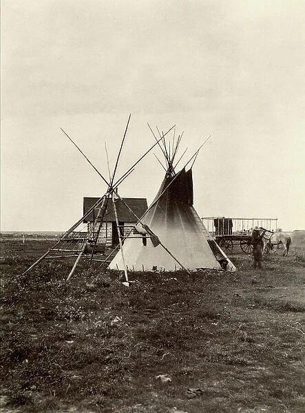 Tepee in Gleichen, Canada, 1901-02, 1901-1902 (print on double-weight paper)