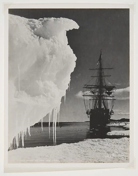 The 'Terra Nova'at the Ice Foot (bromide print)