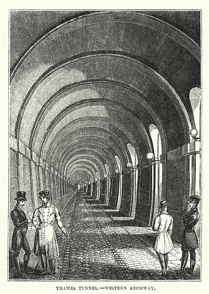 Thames Tunnel, Western Archway (engraving)