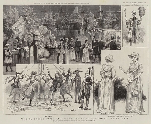 'The Al Fresco Fayre and Floral Fete'at the Royal Albert Hall (engraving)