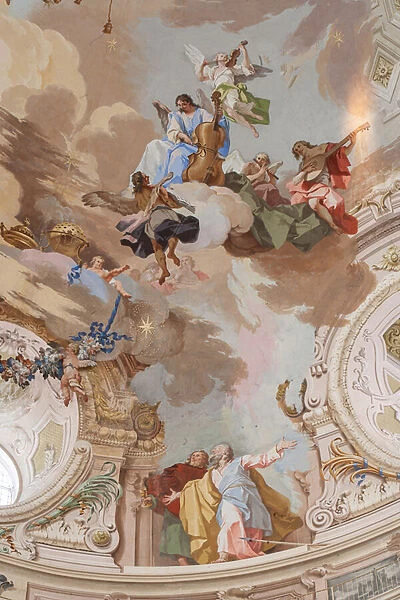 Detail of 'The Assumption of Mary', 1745-48 (fresco)