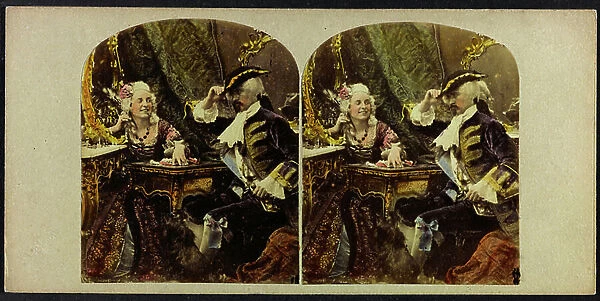 'The solution'; Stereoscopic photograph