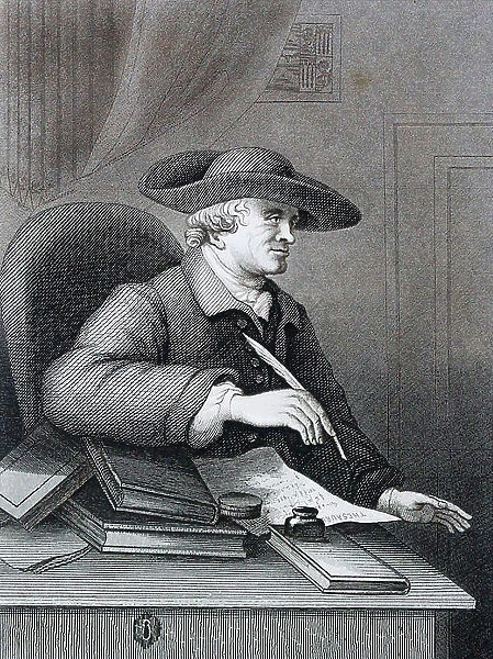 Thomas Morell (1703 - 1784) English librettist, classical scholar by William Hogarth