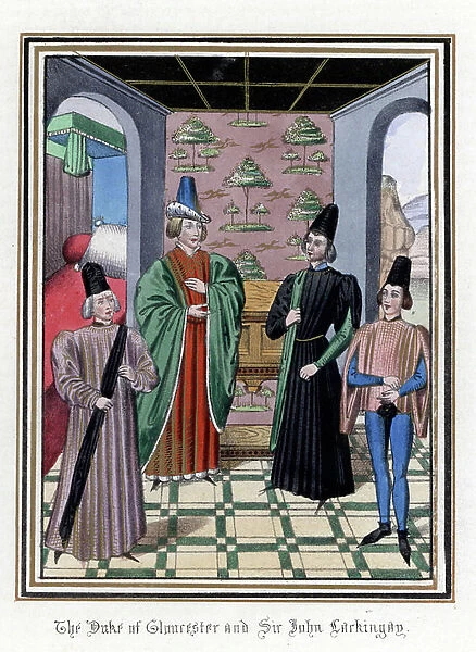 Thomas of Woodstock (or Wodestock) (1355-1397), Duke of Gloucester and his personal advisor John Lackingay (?), conspiracy against Richard II of England (1367-1400)