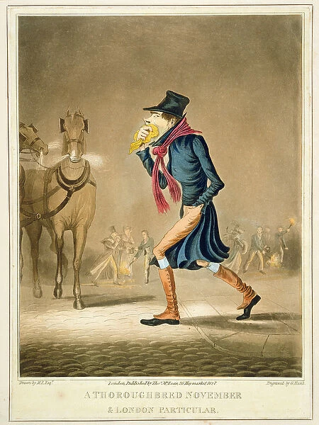 A Thoroughbred November & London Particular, engraved by George Hunt