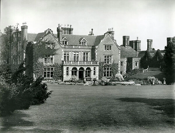 Thrumpton Hall, view of the south front, from 100 Favourite Houses (b / w photo)