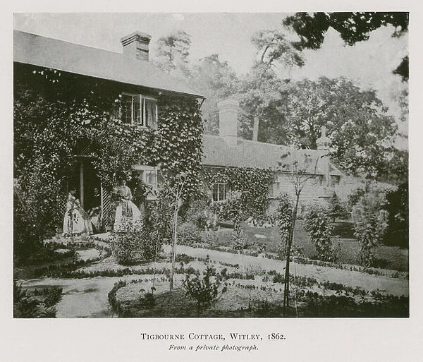 Tigbourne Cottage, Witley, Surrey, 1862 (b  /  w photo)