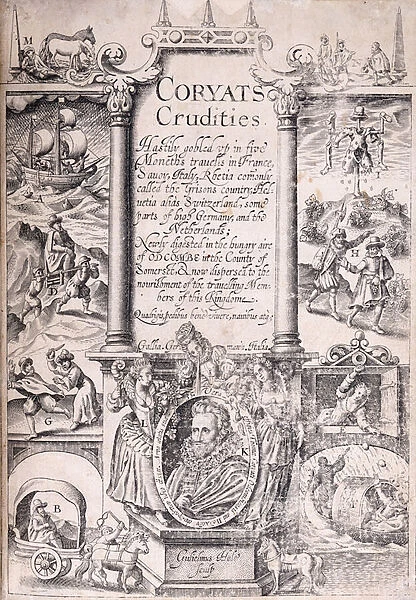 Title page from Coryats Crudities hastily gobled up in five moneths travells in