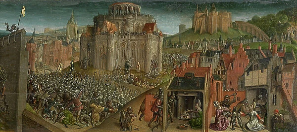 Titus Conquest of Jerusalem (oil on panel) (detail of 470981)
